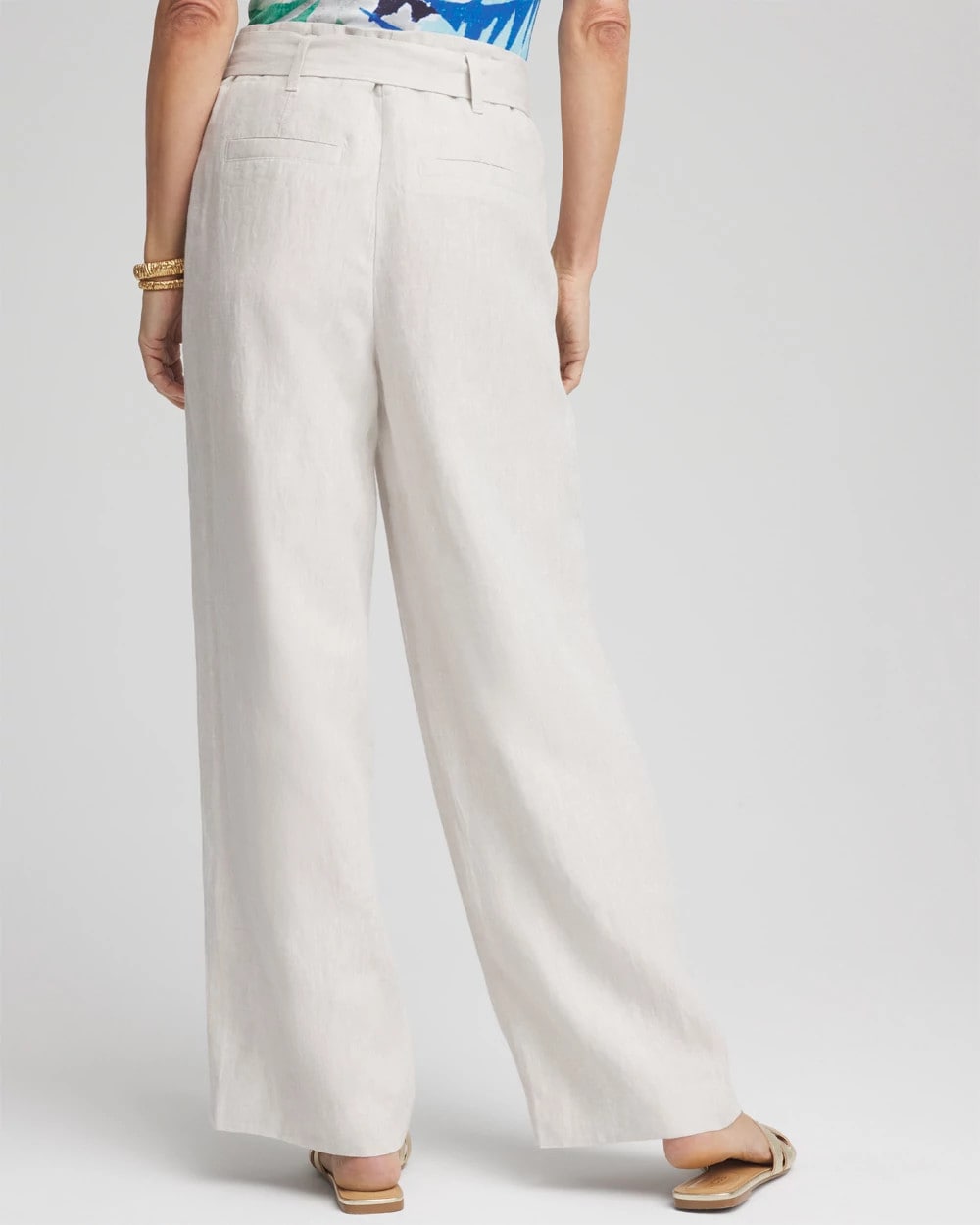 COMOLI COTTON LINEN BELTED PANTS 3